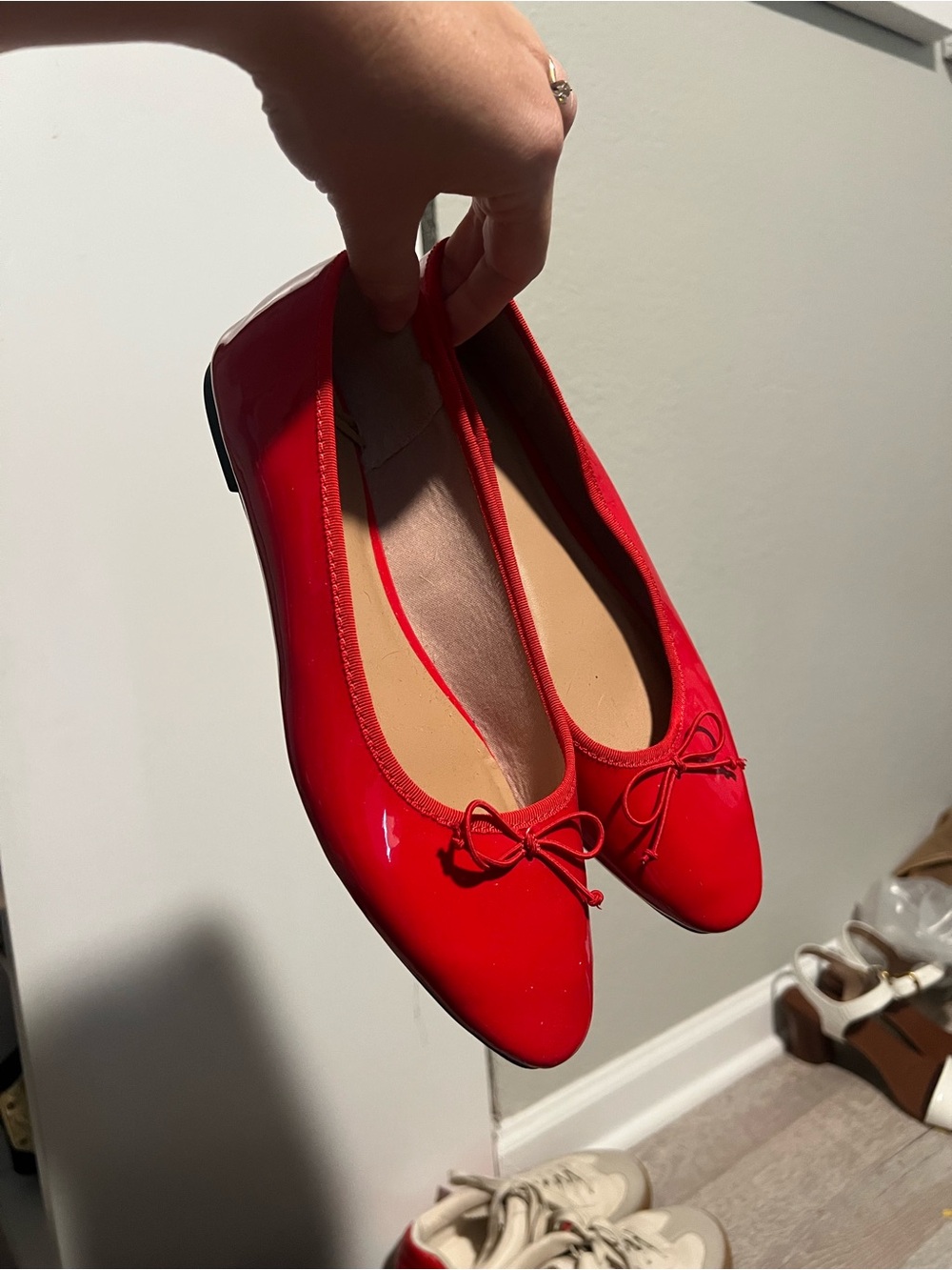 Old Navy Red Patent Ballet Flats - Classic Women's Slip-On